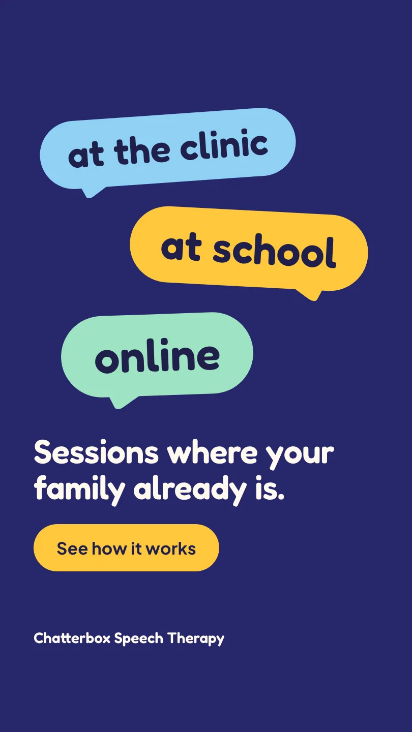 Exemple de story, image 2 sur 2, pour Chatterbox Speech Therapy : Clinic, school or online