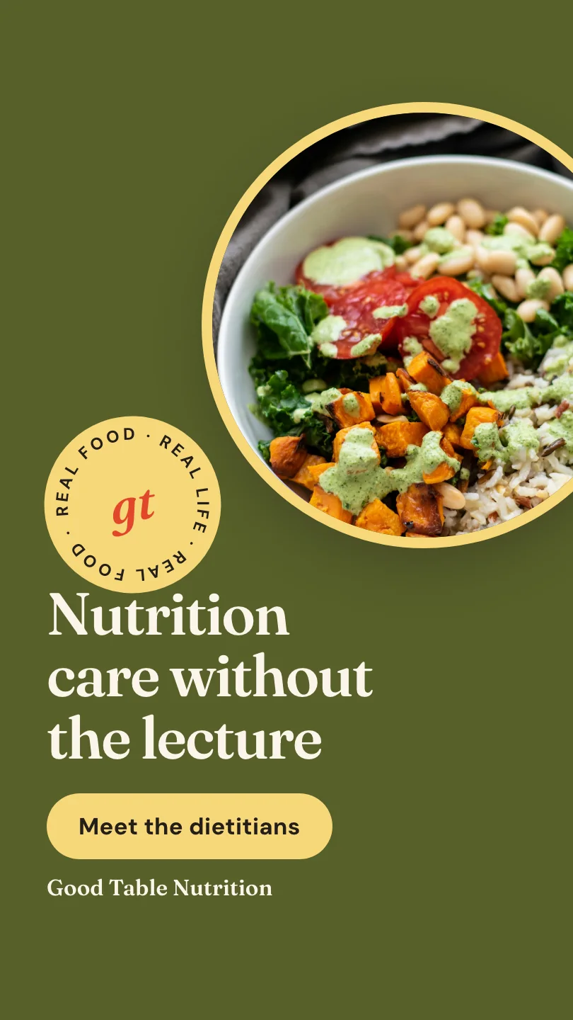 Good Table Nutrition 的示例Reels 短视频(第 3 幕,共 3 幕):Nutrition care without the lecture