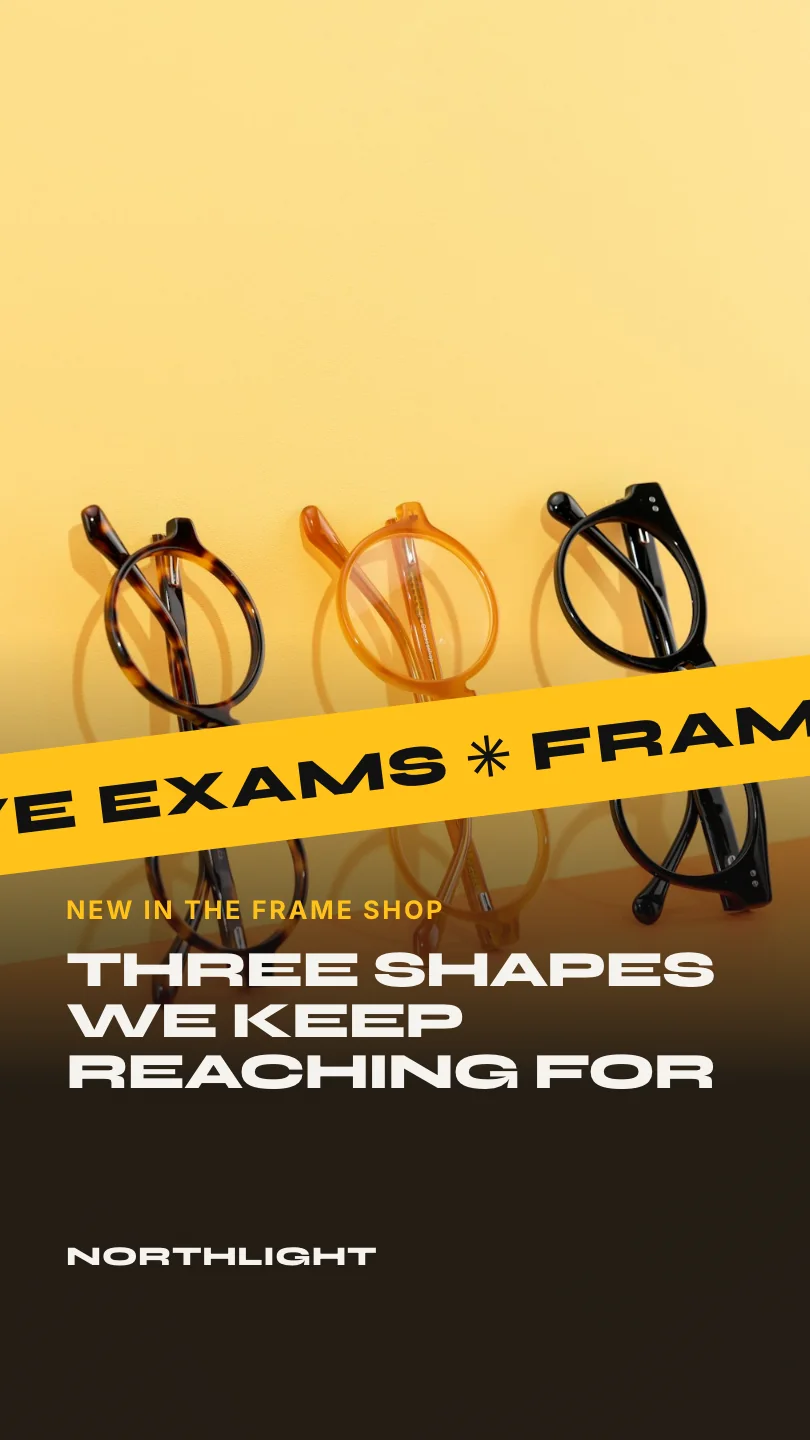 Exemple de reel, scène 1 sur 4, pour Northlight Optometry : Three shapes we keep reaching for