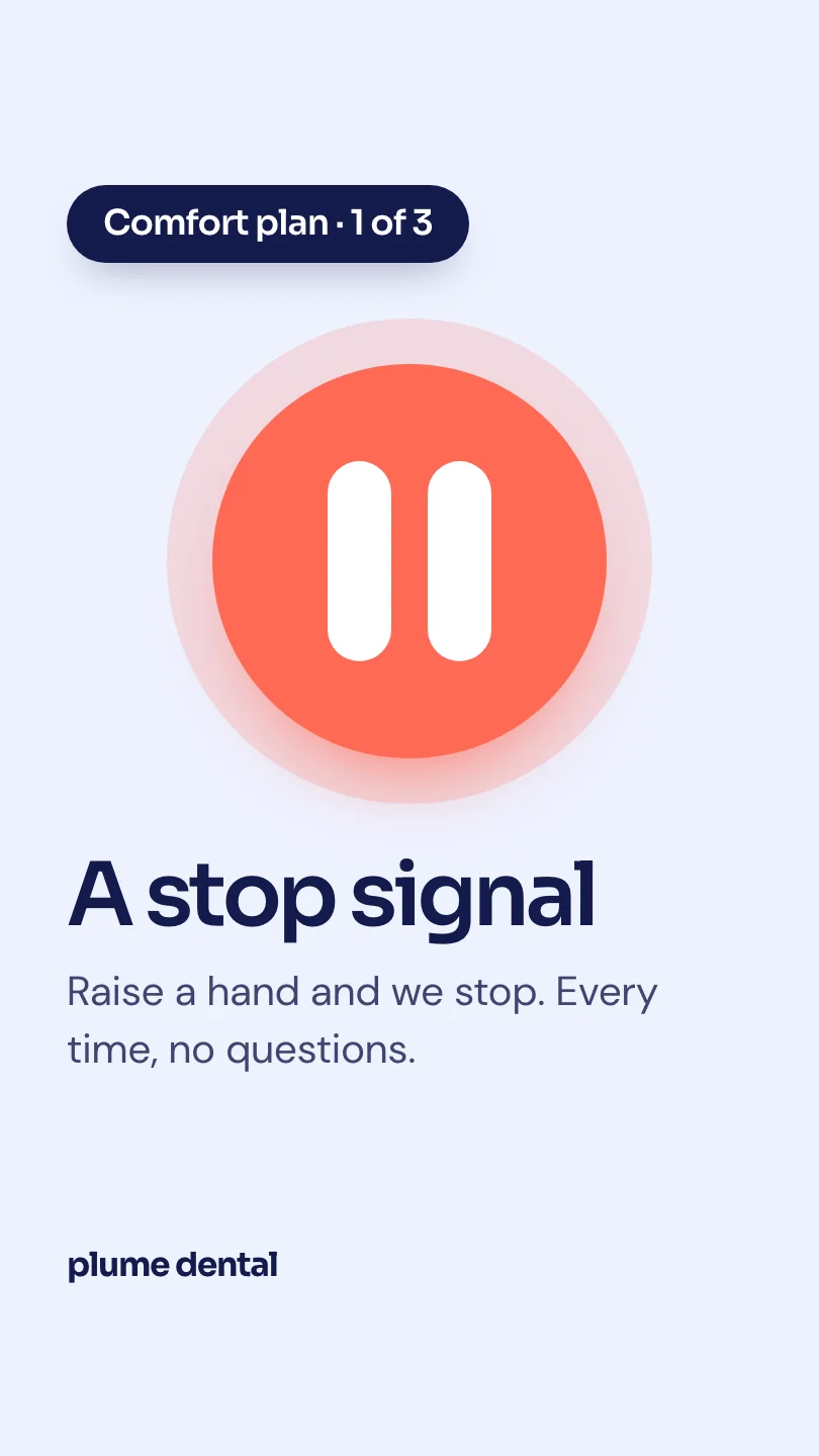 Exemple de reel, scène 2 sur 4, pour Plume Dental : A stop signal